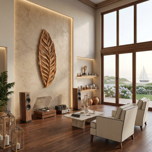 Organic Leaf Wall Sculpture For Living Room