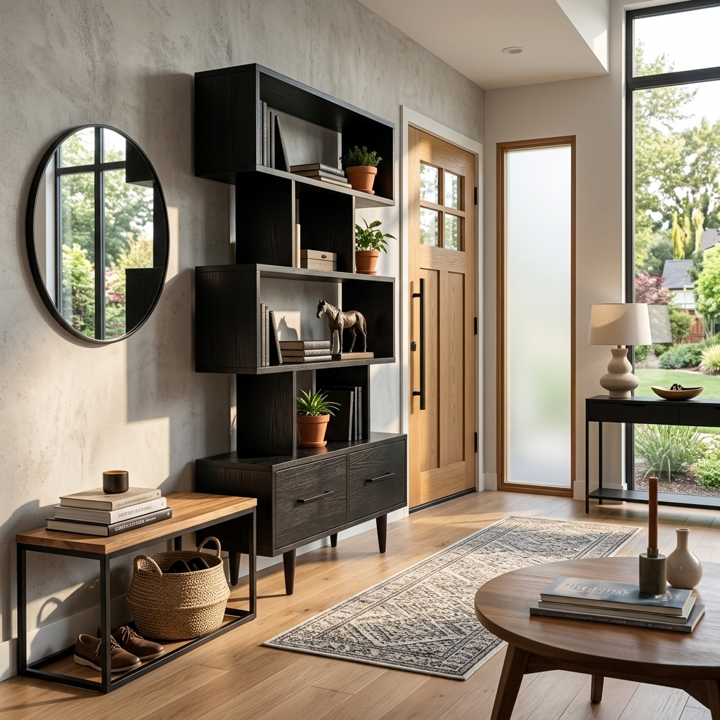 Minimal Natural Wood Bookshelf With Tiers For Home Decor