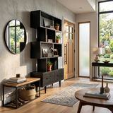 Minimal Natural Wood Bookshelf With Tiers For Home Decor