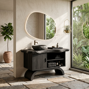 Modern Double Sink Vanity For Master Bathroom Interior