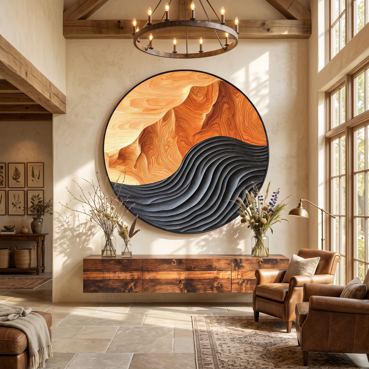 Mid Century Large Sculpture Wall For Entryway Inspiration