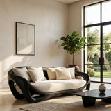 Contemporary Organic Wood Sofa For Living Room