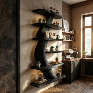Contemporary Wall Shelf For Dining Room Storage Decor