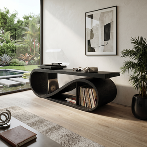 Coastal Wave Record Storage Cabinet Beach Residence