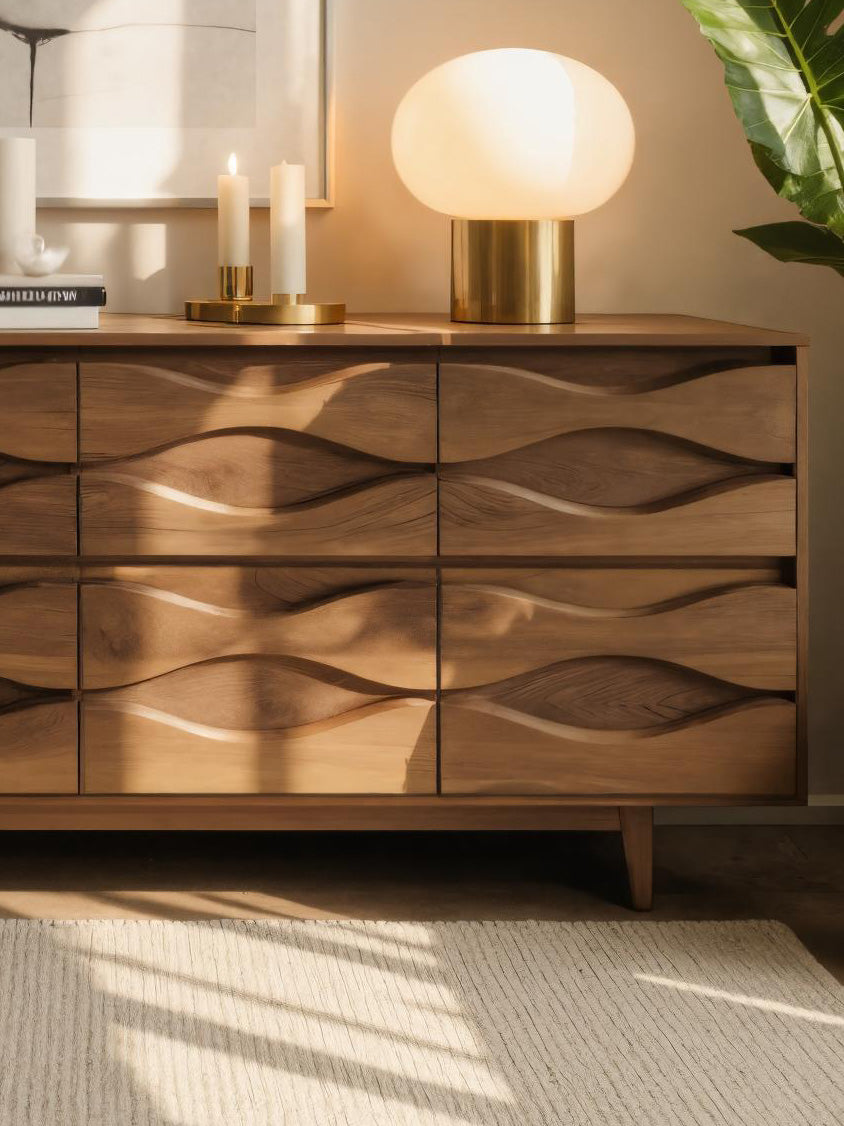 Modern Wave Dresser For Bedroom Or Living Room