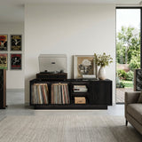 Minimalist Wooden Record Player Cabinet For Living Room