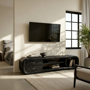 Luxury Media Console Contemporary Living Space