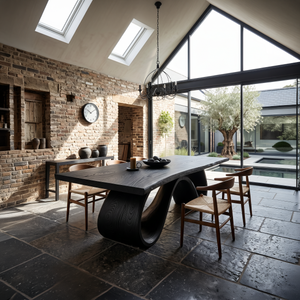 Scandinavian Irregular Dining Table For Everyday Dining Area