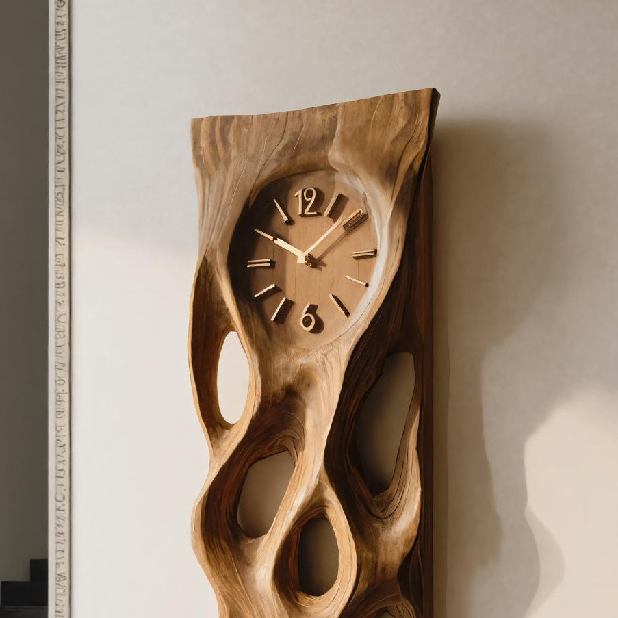 Modern Wall Clock Vertical Design For Living Room