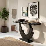 Luxury Infinity Console Table Designer Entryway
