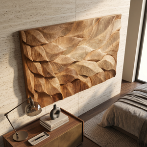Organic Wall Art With Layered Texture For Living Room