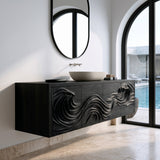 Luxury Bathroom Cabinet With Carved Front For Modern Bathroom