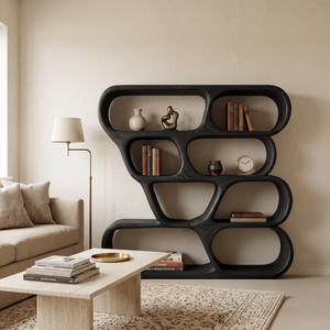 Modern Curved Shelf For Holiday Decoration