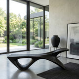 Organic Modern Sculptural Bench For Entryway