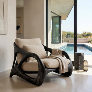 Luxury Frame Sculptural Armchair For Reading Nook