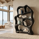 Organic Flow Bookcase For Cozy Reading Corner