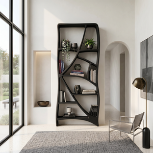 Minimalist Display Bookshelf For Cozy Lounge Corner
