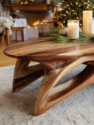 Organic Sculptural Coffee Table For Lounge Or Holiday Decoration