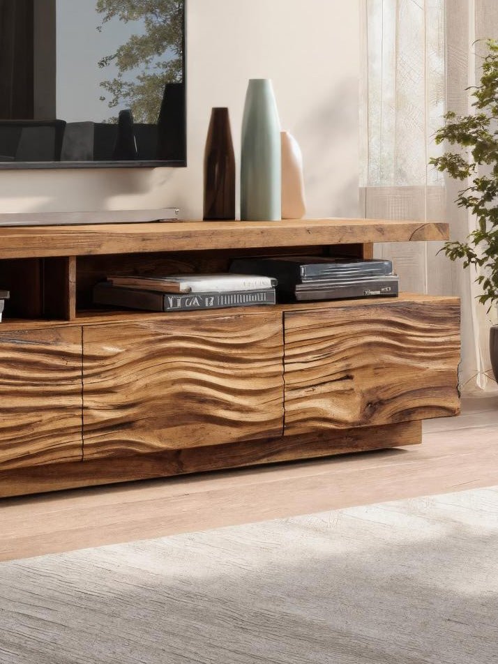 Modern TV Stand With Storage Cabinets For Living Room