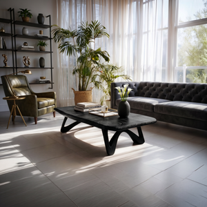 Minimalist Curved Coffee Table For Modern Home