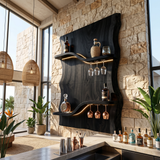 Scandinavian Multi Tier Wine Rack Shelf For Living Room
