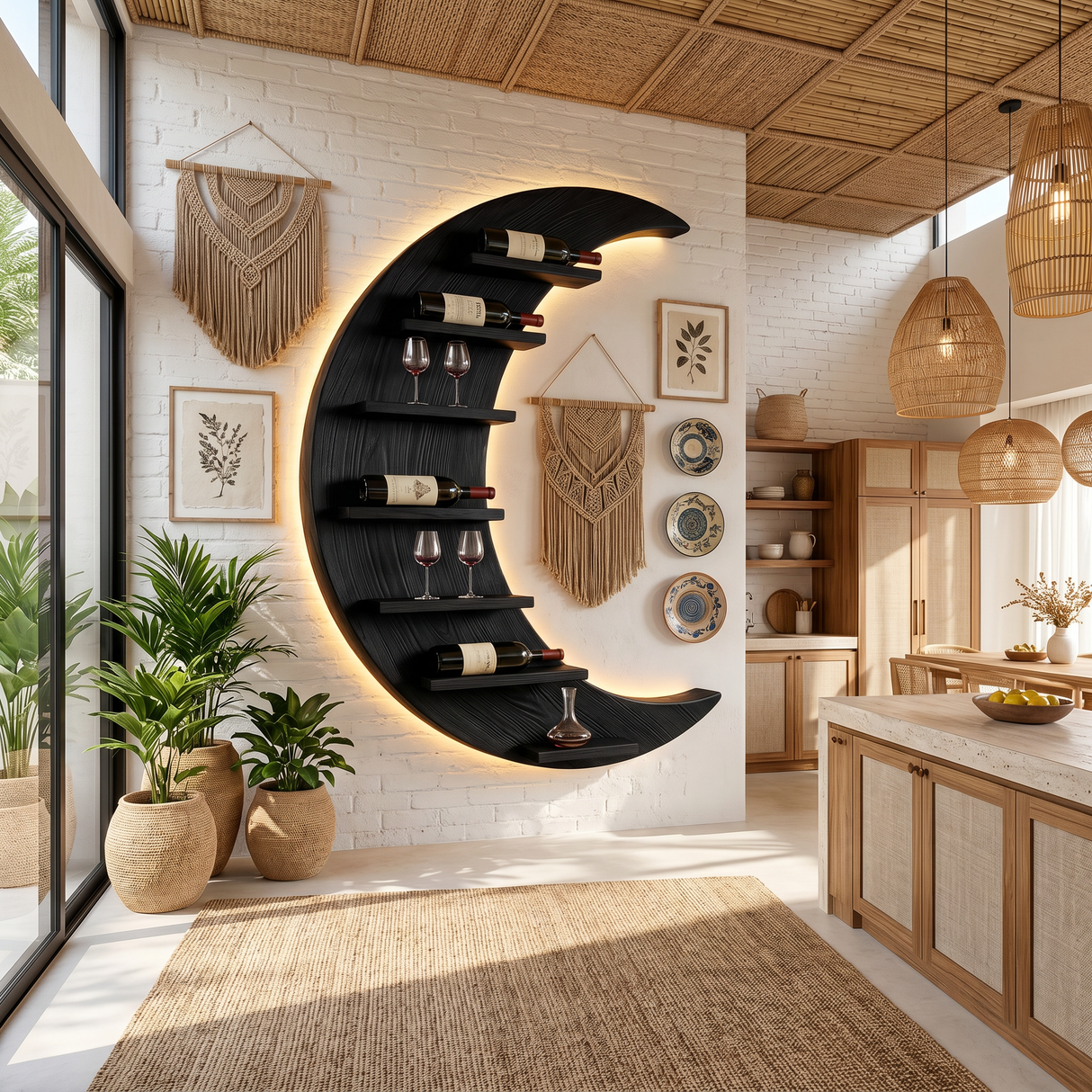 Minimalist Compact Wine Holder For Small Apartment