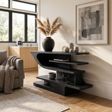 Modern Open Shelf Console Table Luxury Living Room