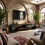 Contemporary Organic TV Stand For Lounge Area