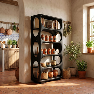 Minimalist Artistic Bookcase Storage Organizer For Bedroom Area