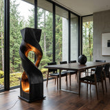 Organic Twisted Sculptural Floor Lamp For Home Decor