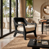 Organic Modern Statement Chair Luxury Living Space
