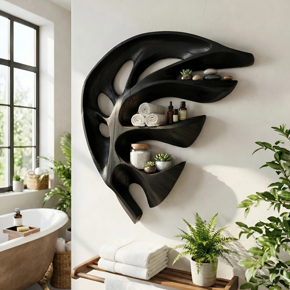 Modern Wall Mounted Shelf For Kitchen Storage