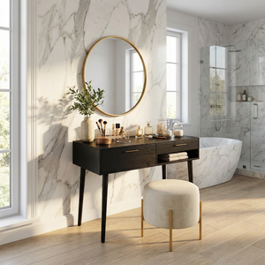 Scandinavian Dressing Table Walk In Closet Makeup Area Personal Space