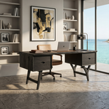 Mid Century Executive Desk Modern Workspace