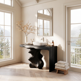 Mid Century Vanity For Organic Bathroom Interiors