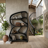 Organic Wall Bookcase For Contemporary Living Room