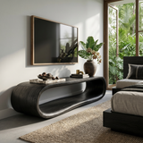 Luxury Sculptural TV Stand For Contemporary Living Room