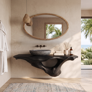 Handcrafted Live Edge Bathroom Vanity Premium Furniture