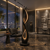Modern Ribbon Flow Floor Lamp For Bedroom Corner
