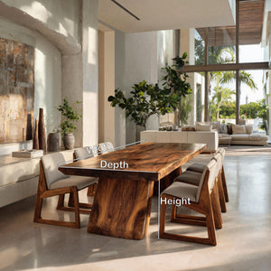 Modern Handcrafted Wooden Dining Table For Dining Room