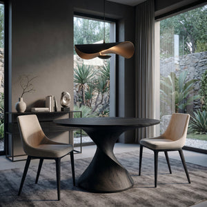 Organic Twisted Sculptural Dining Table For Breakfast Nook