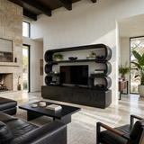 Contemporary Wooden TV Cabinet For Home Living Space