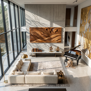 Modern Wall Art With Textured Design For Living Room