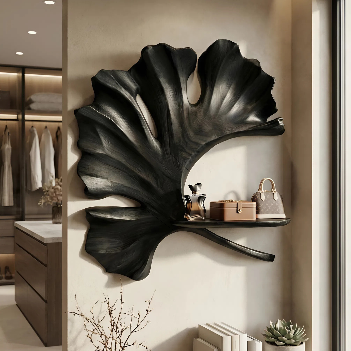 Modern Wall Shelf For Entryway Space Saving