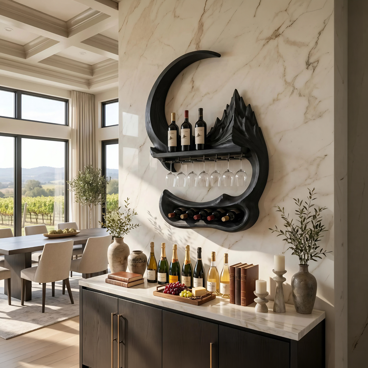 Modern Landscape Wine Storage Display For Living Space