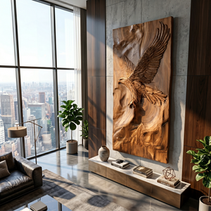 Modern Flying Eagle Wood Wall Art Industrial Loft Living Decor