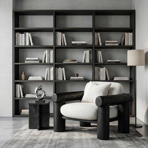 Organic Barrel Frame Armchair For Living Room