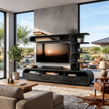Elegant Wooden TV Console For Living Area