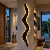 Rustic Undulating Wall Lamp For Living Room Or Bedroom