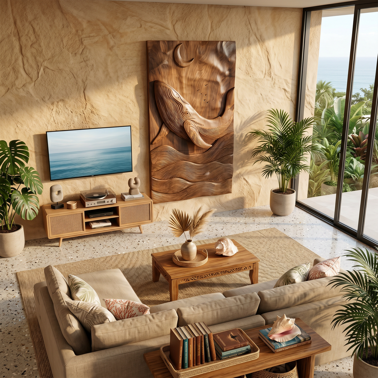 Large Abstract Wood Wall Decor For Elegant Modern Interiors